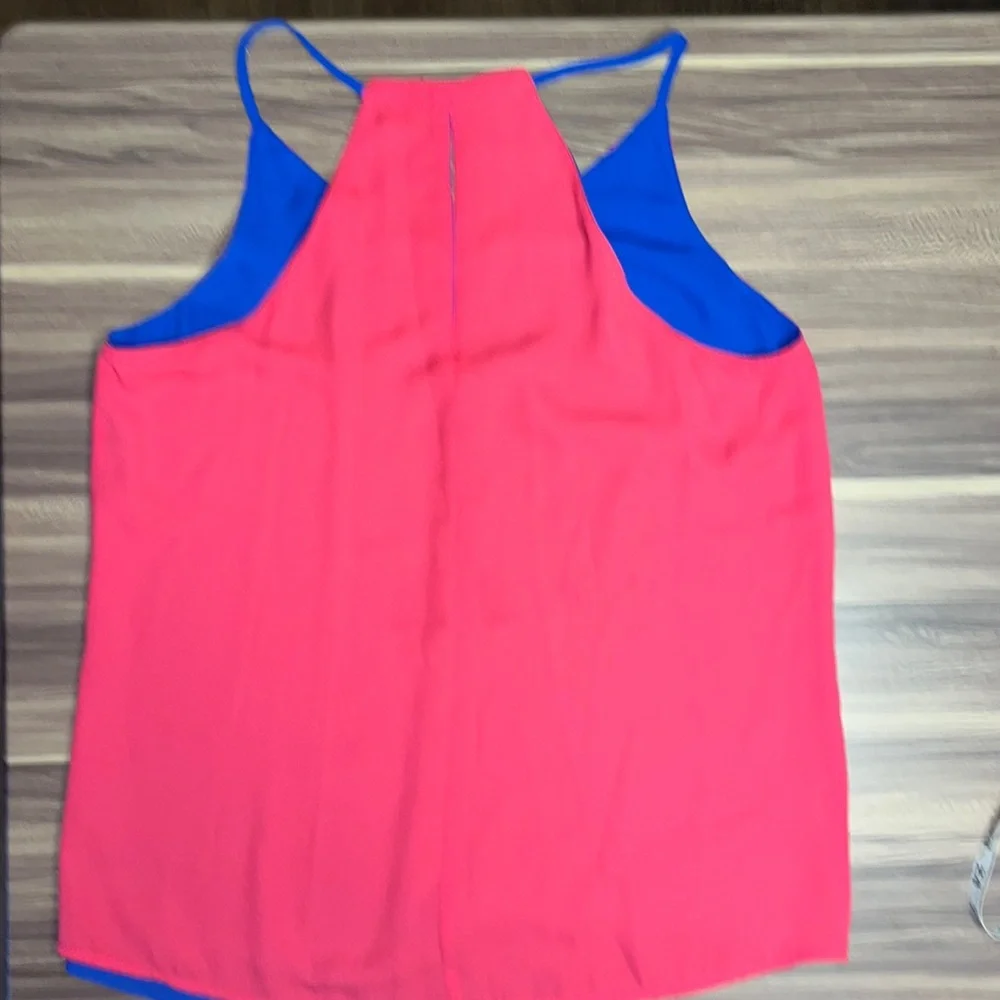 Pink and blue reversible tank top - Picture 9 of 11